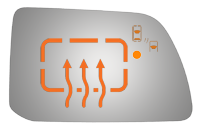 SIDE VIEW MIRROR HEATED W BLIND SPOT CROSS PATH